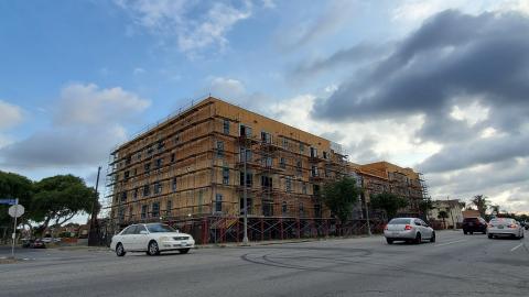 Construction at 1650 W Florence Avenue