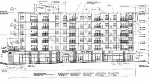 East elevation for 401 S Western Avenue