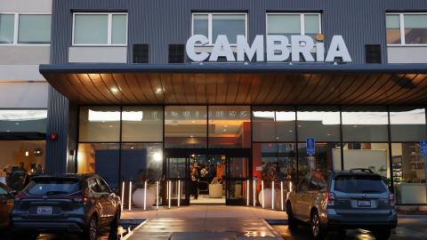 Exterior of the Cambria Hotel Burbank Airport
